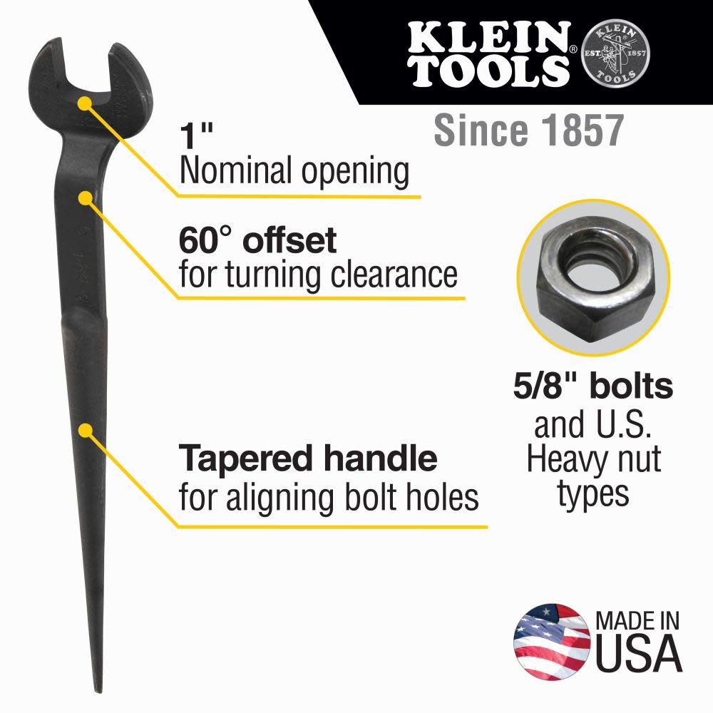 Klein Tools 5/8″ Erection Wrench US Reg Nut - Ascmtools