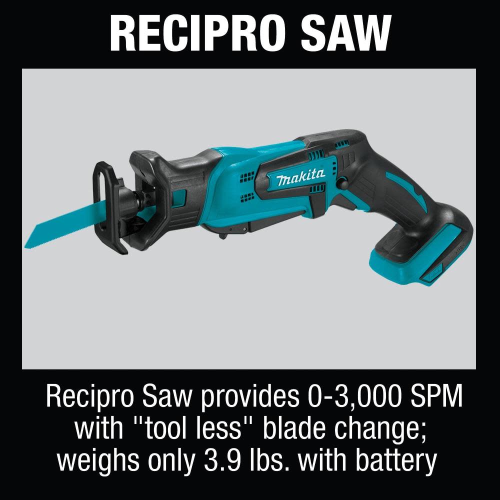 Makita 18V LXT 5 Piece Cordless Combo Kit - Ascmtools