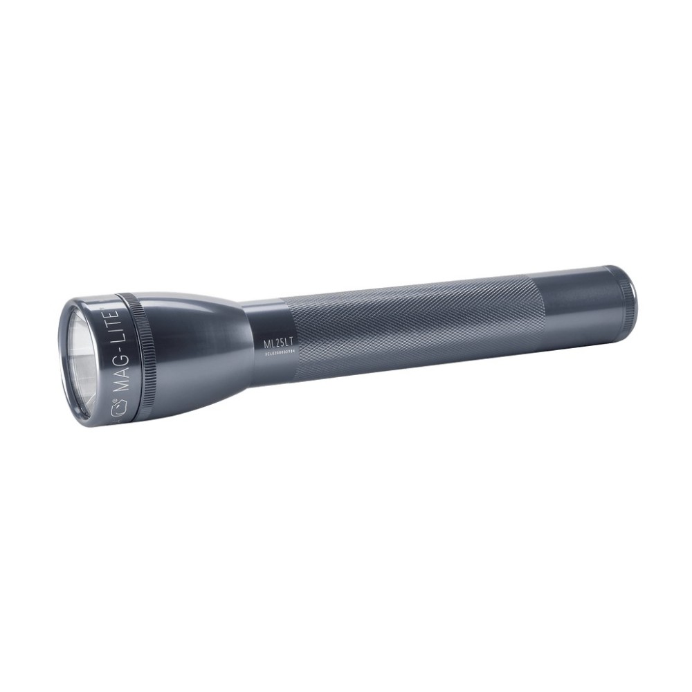 Maglite Flashlight ML25LT 173 Lumens Gray LED 2 Cell C - Ascmtools