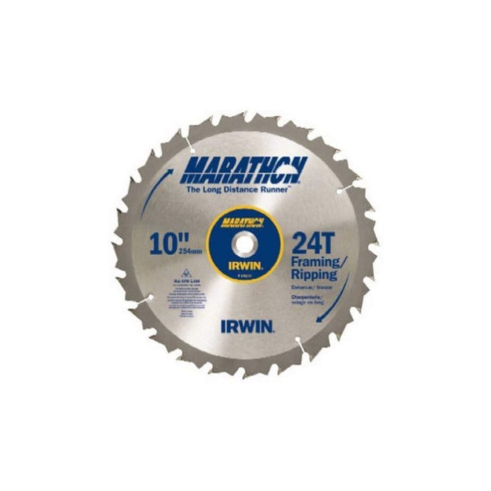 Irwin Marathon Carbide Table/Miter Circular Blade 10″ 24T - Ascmtools