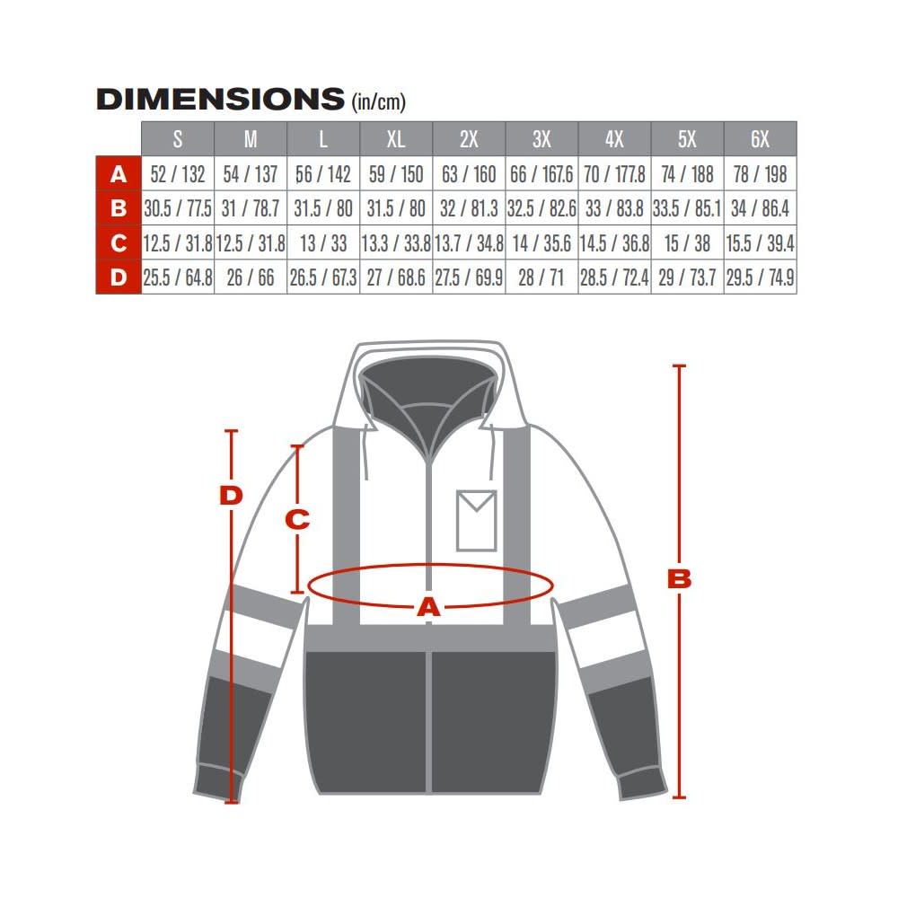 Protective Industrial Products ANSI R3 Black Bottom Bomber Jacket Hi Vis Lime Yellow Medium - Ascmtools