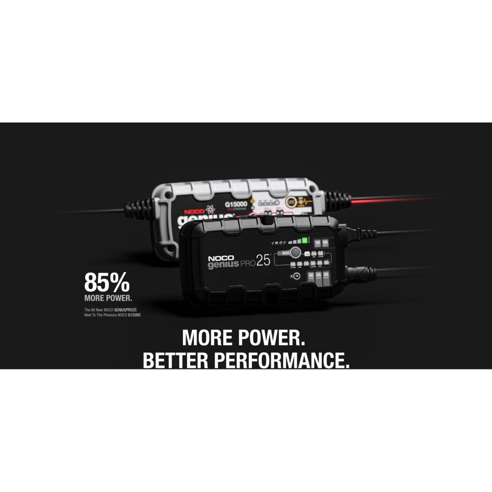 Noco Smart Battery Charger 6V/12V/24V 25A Multi Voltage - Ascmtools