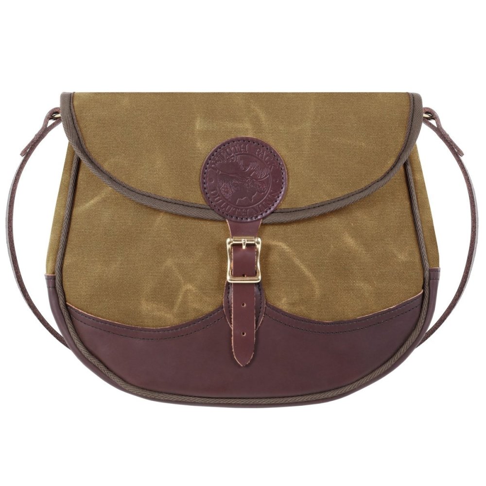 Duluth Pack 6 Liters Capacity Waxed Khaki Large Deluxe Shell Purse - Ascmtools
