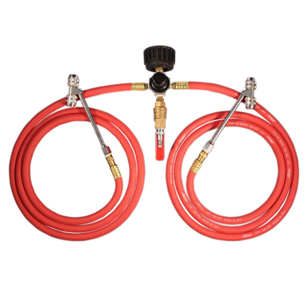 Milton Dual Truck Tire Inflator Gage and Regulator - Ascmtools