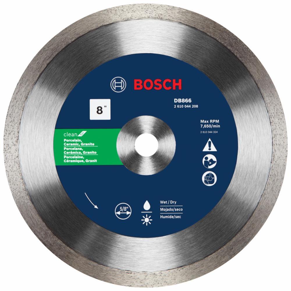 Bosch 8 In. Rapido Premium Continuous Rim Diamond Blade for Porcelain Tile - Ascmtools