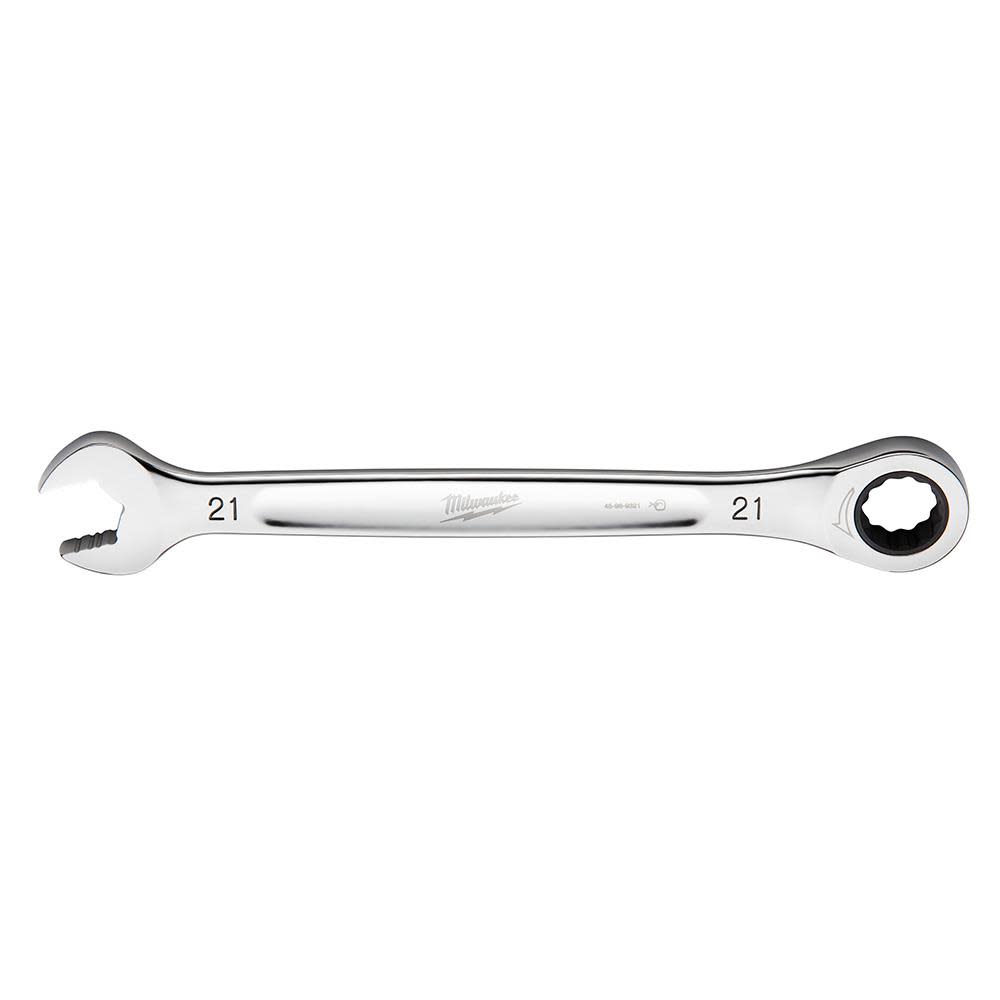 Milwaukee Ratcheting Combination Wrench 21mm Metric - Ascmtools