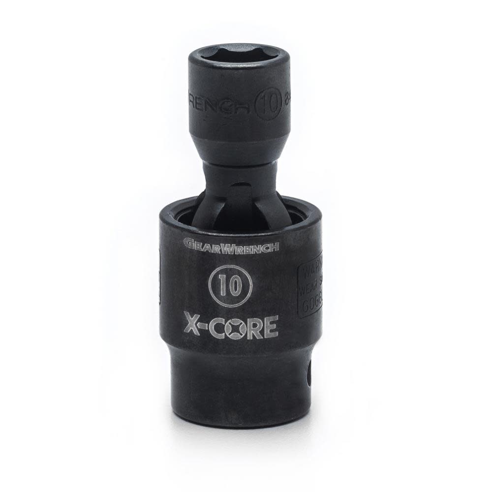 GEARWRENCH Pinless Universal Impact Socket 3/8″ Drive 6 Point 10mm - Ascmtools