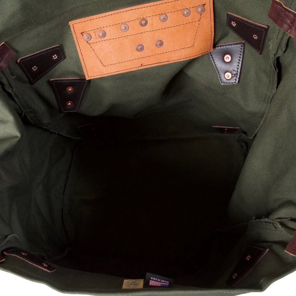 Duluth Pack 64 Liter Capacity Olive Drab Canvas Box Style Standard Food Pack - Ascmtools