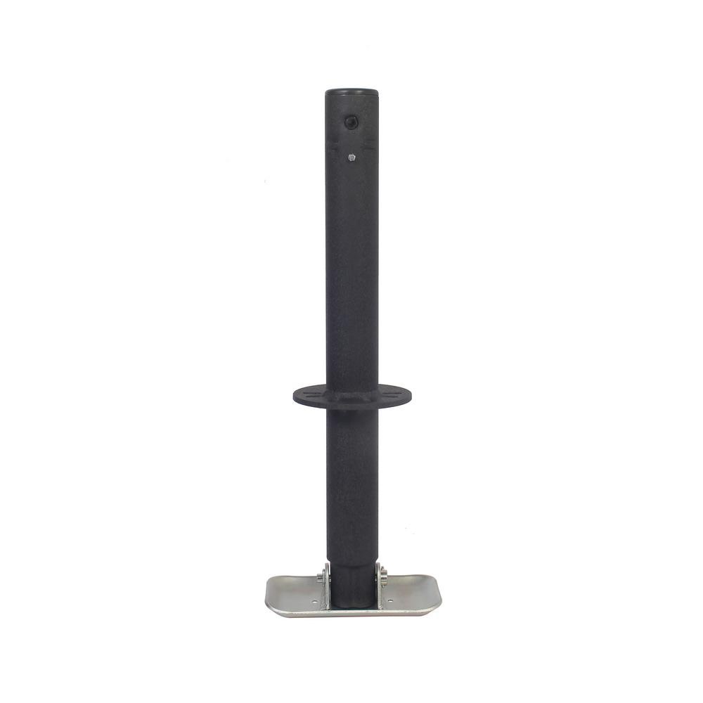 Trailer Valet Blackout 2000 lbs Side Wind A-Frame Center Mount Jack – 15 inch travel - Ascmtools
