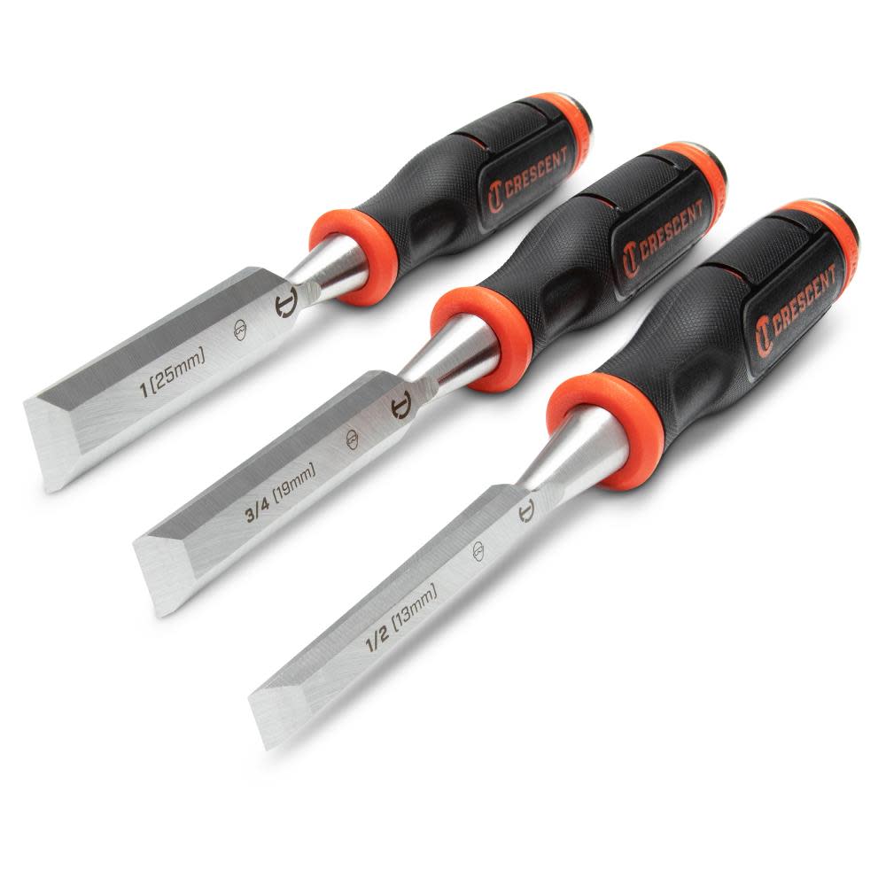 Crescent Wood Chisel Set 3pc - Ascmtools