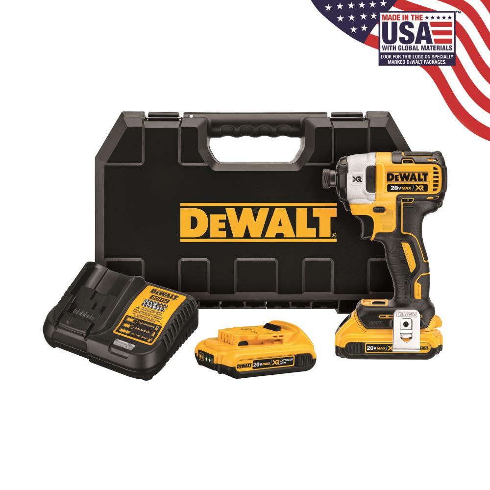 DEWALT 20 V MAX XR Brushless 1/4 In. 3-Speed Impact Driver - Ascmtools