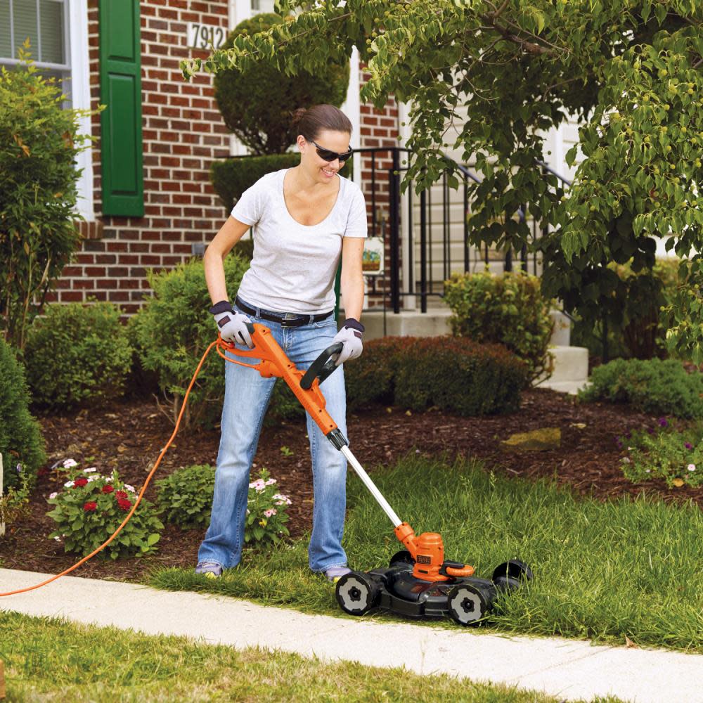 Black and Decker 6.5 Amp 12 in. Electric 3-in-1 Compact Mower (MTE912) - Ascmtools