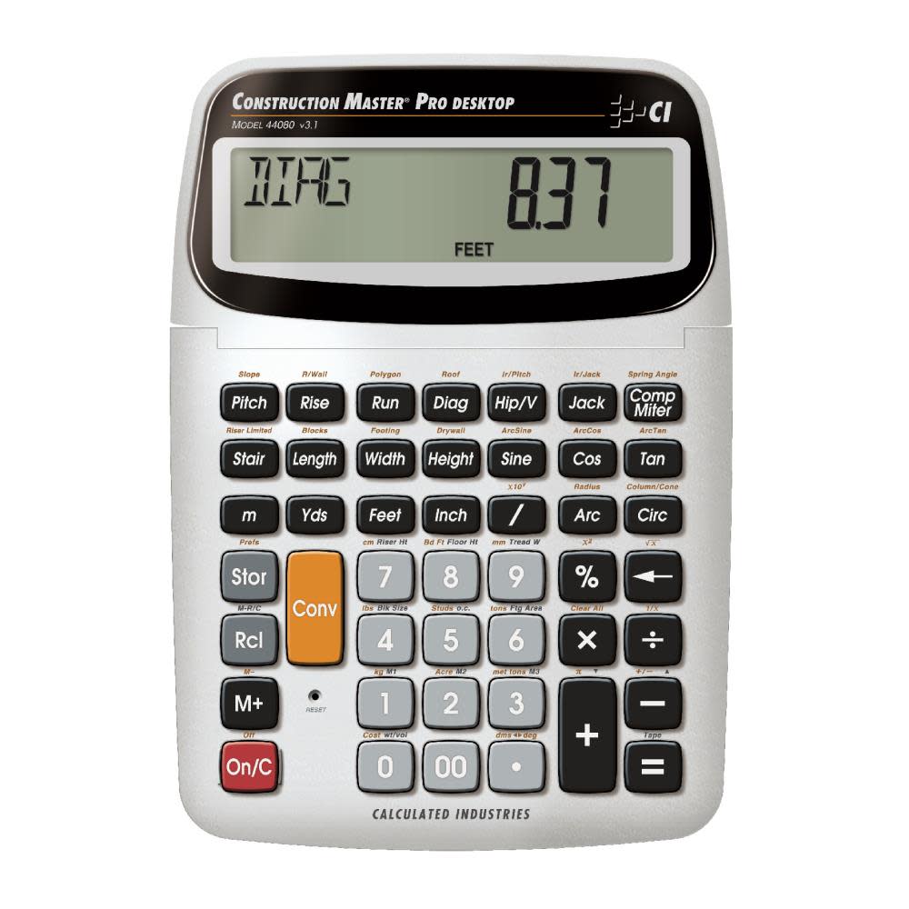Calculated Industries CM Pro DT Construction Math Calculator - Ascmtools