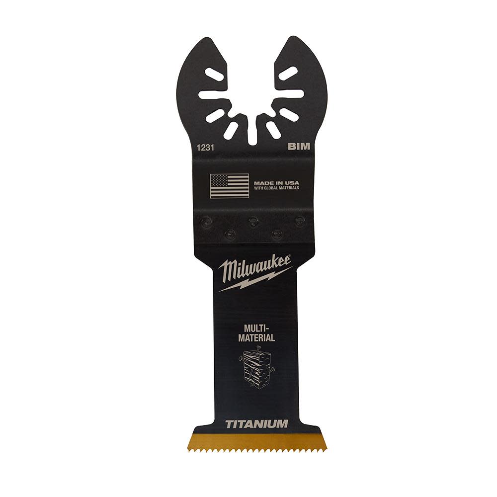 Milwaukee OPEN-LOK 1-3/8″ TITANIUM ENHANCED BI-METAL MULTI-MATERIAL BLADE 1PK - Ascmtools