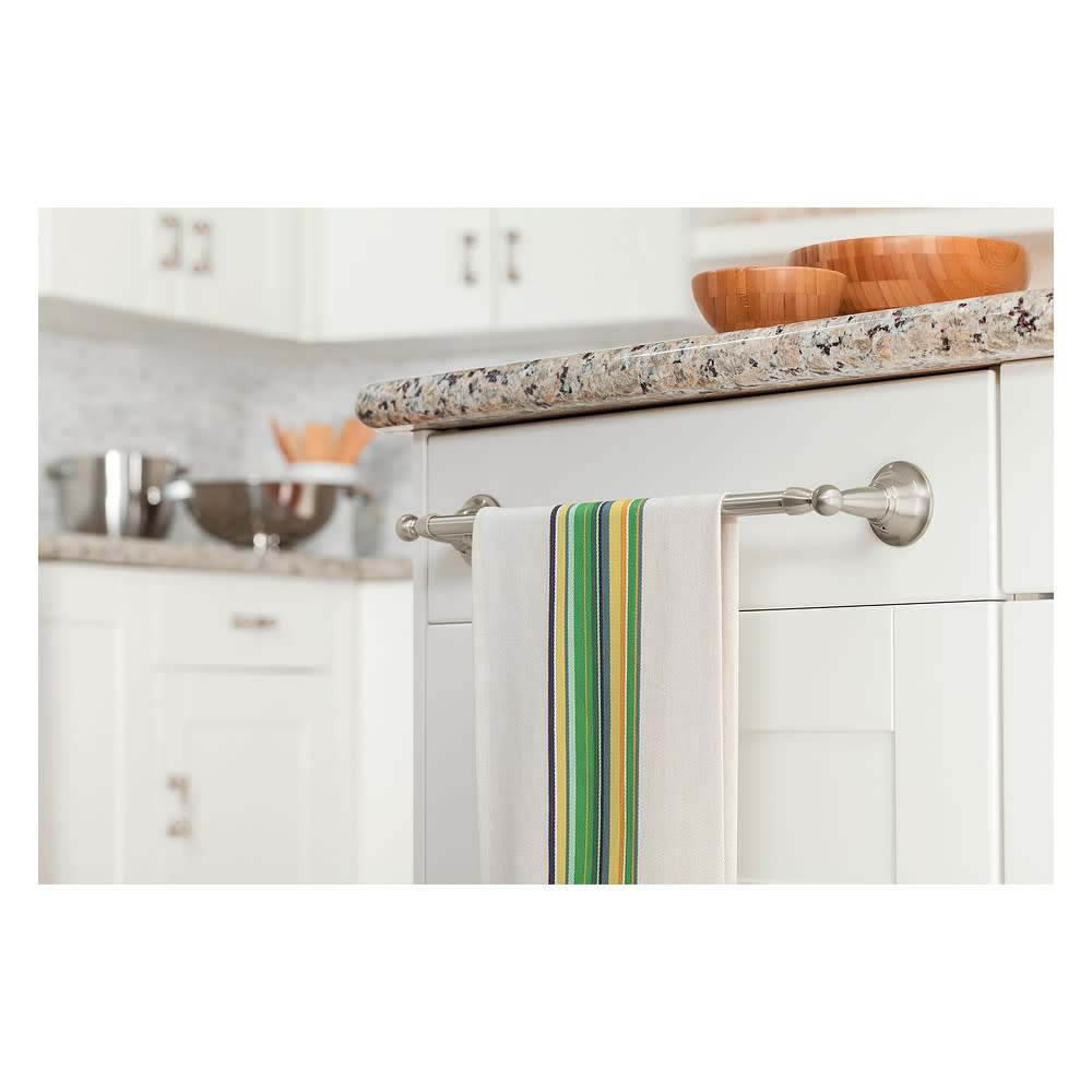 Moen Sage Towel Bar Brushed Nickel Brass 18″ - Ascmtools