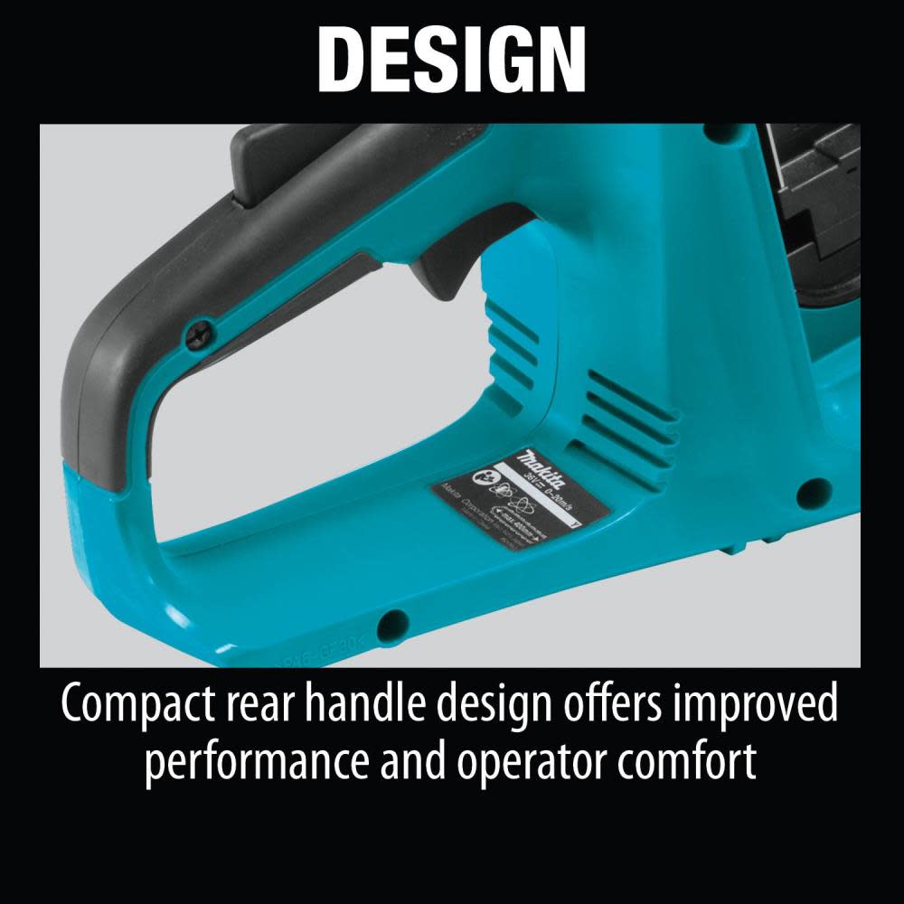 Makita 18V X2 (36V) LXT Lithium-Ion Brushless Cordless 16″ Chain Saw Kit with 4 Batteries (5.0Ah) - Ascmtools