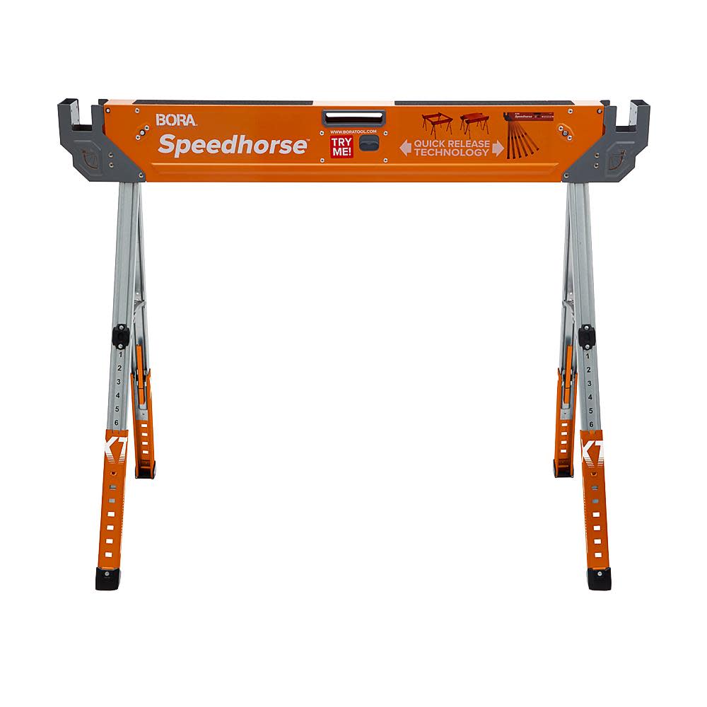 Bora Portamate Adjustable Speedhorse XT Sawhorse Work Support System Two Pack - Ascmtools