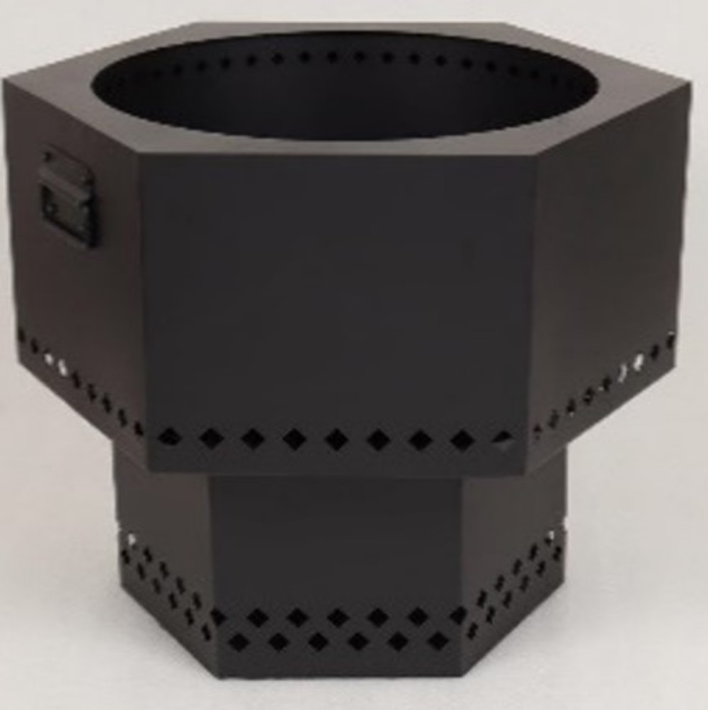 Dragonfire Wood/Pellet Firepit 22″ Portable with Carry Cover - Ascmtools