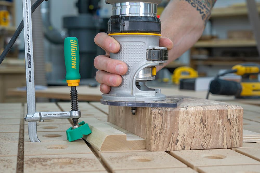 Microjig MATCHFIT Dovetail Track Clamp AP - Ascmtools