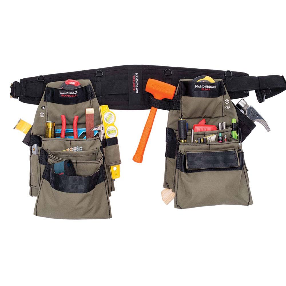 Diamondback Toolbelts 6″ Medium Ranger Green Denali 2.0 Tool Belt - Ascmtools