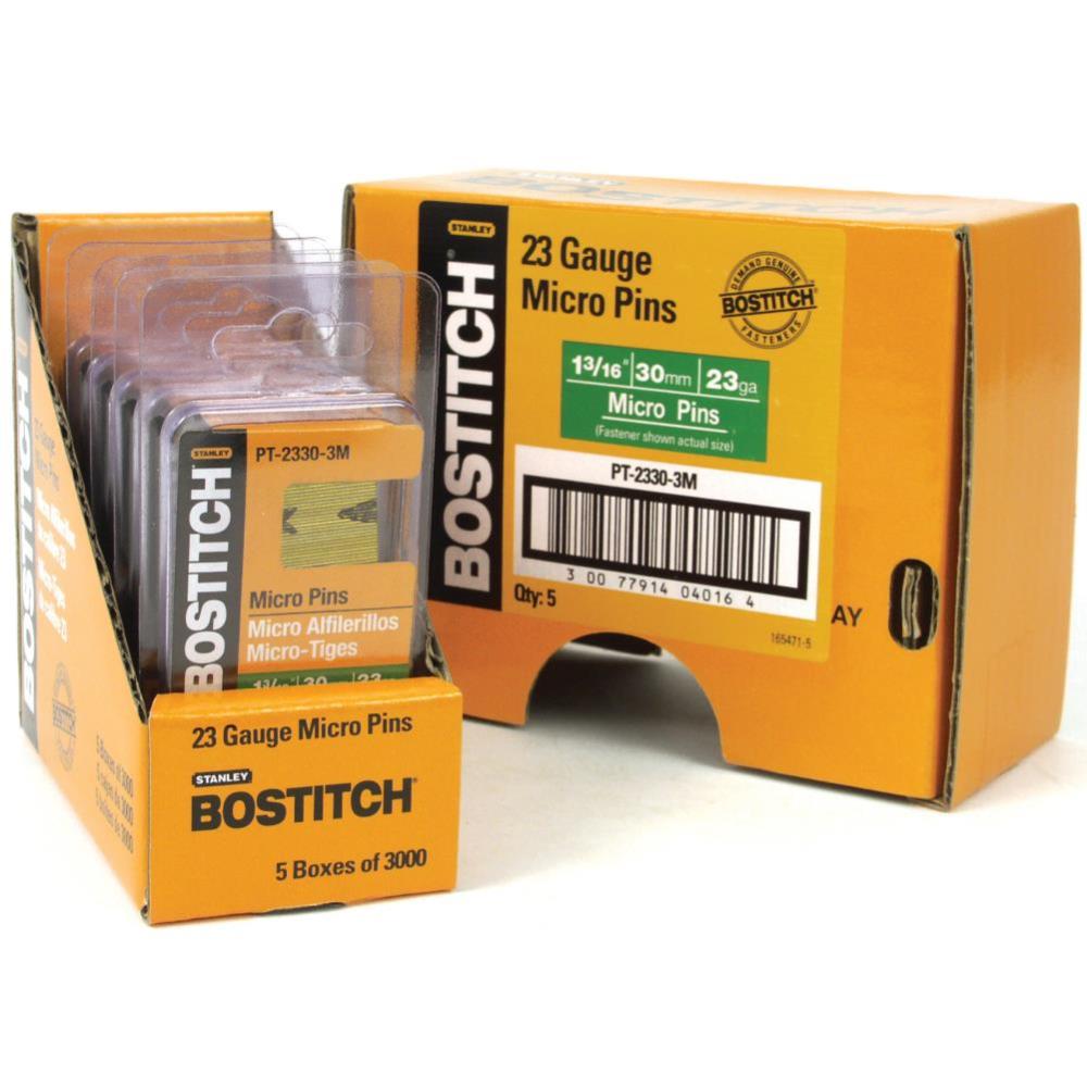 Bostitch 3000-Qty 1-3/16 In. 23-Gauge Pin Nails - Ascmtools