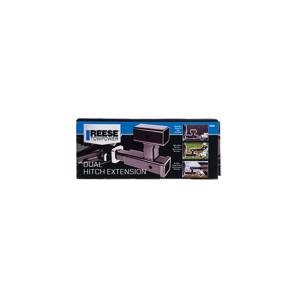 Reese 2″ 4000 lbs Trailer Hitch Extension with Dual Receivers - Ascmtools