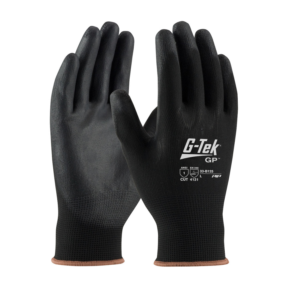 Protective Industrial Products Gloves Black G-Tek Seamless Knit Nylon Blend 2X - Ascmtools