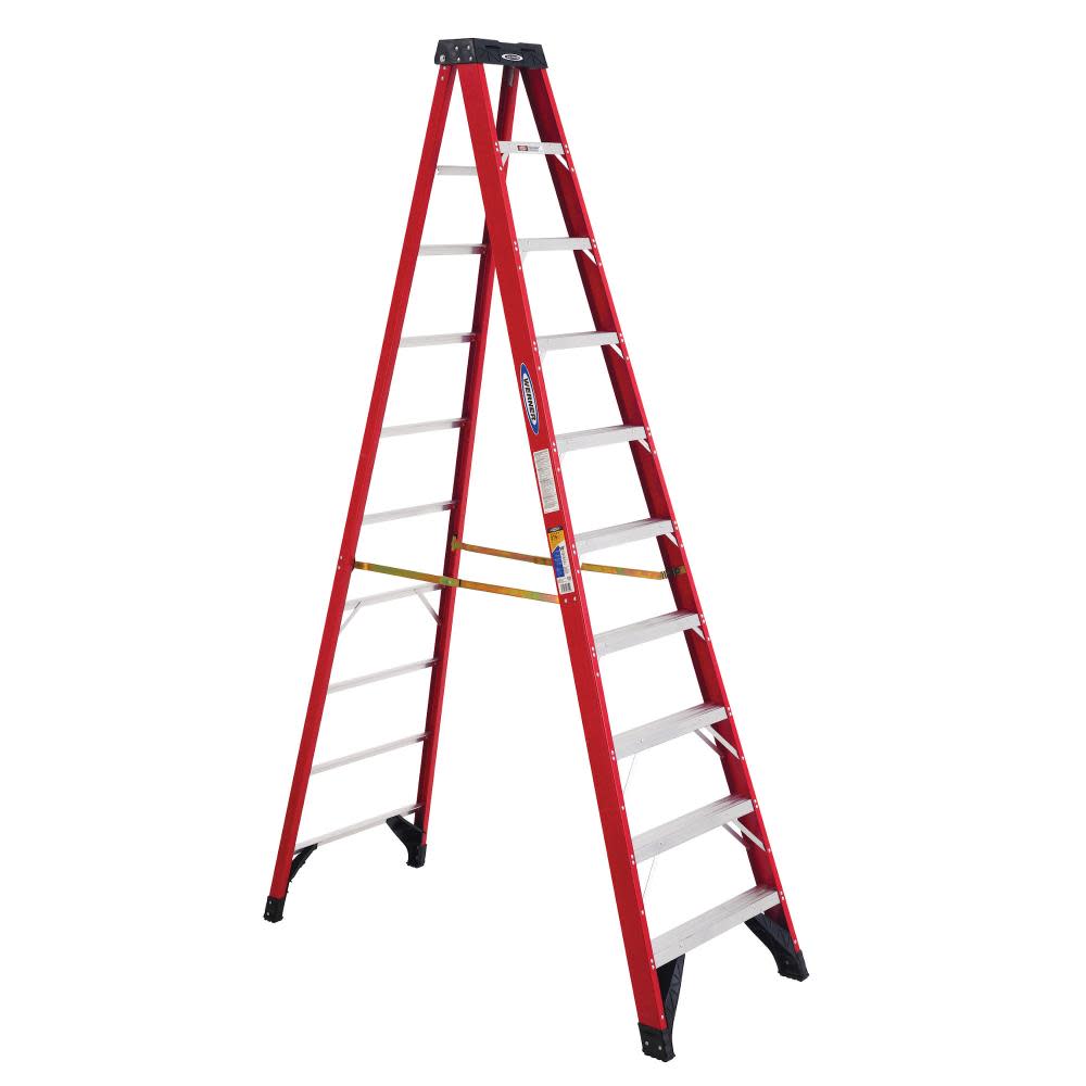 Werner 10 Ft. Type IAA Fiberglass Stepladder - Ascmtools