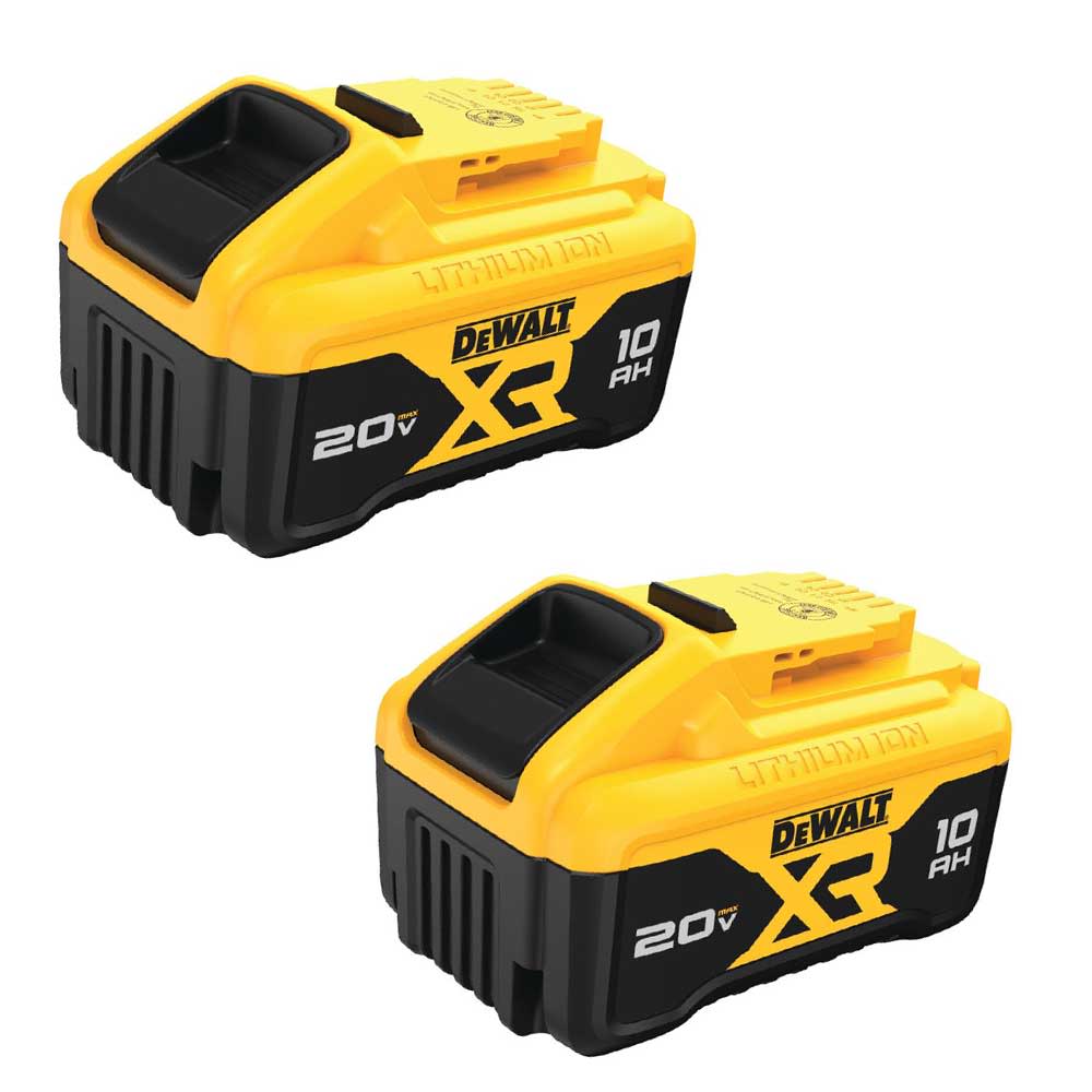 DEWALT 20V MAX* XR 10Ah Lithium Ion Battery 2pk - Ascmtools