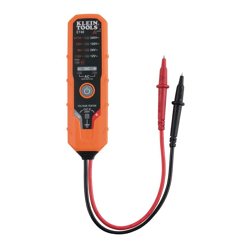 Klein Tools Electronic AC/DC Voltage Tester - Ascmtools