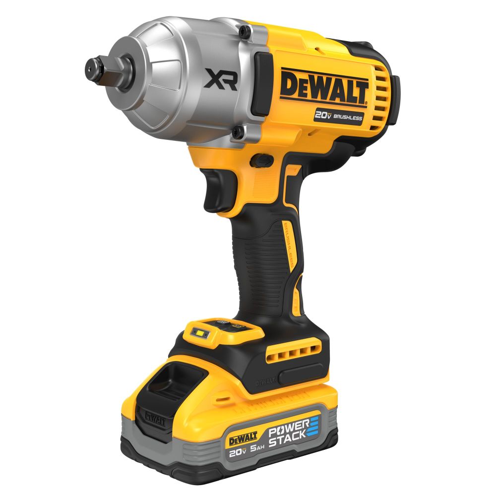 DEWALT 20V MAX XR 1/2″ High Torque Impact Wrench with Hog Ring Anvil Cordless Kit - Ascmtools