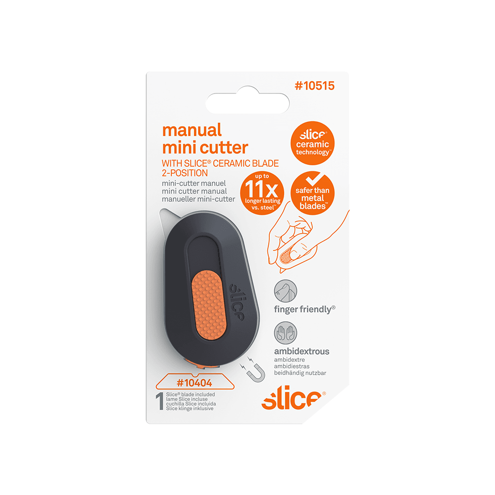 Slice Mini Cutter Black/Yellow Auto Retractable Zirconium Oxide - Ascmtools