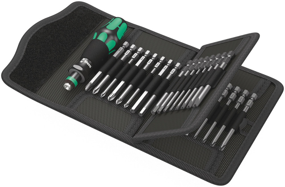 Wera Tools Kraftform Kompakt 62 Screwdriver with Bits 33pc - Ascmtools