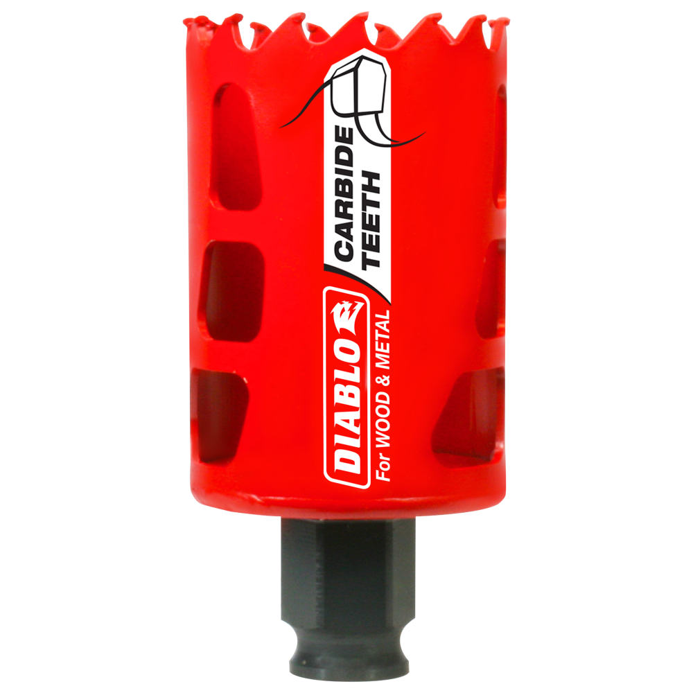 Diablo Tools 1-3/4″ (44mm) Carbide-Tip Wood & Metal Holesaw - Ascmtools