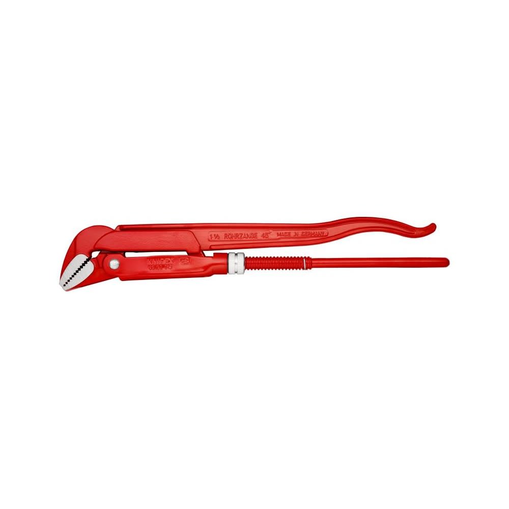 Knipex Pipe Wrench 45 Degree Angled 430 mm Swedish Pattern - Ascmtools