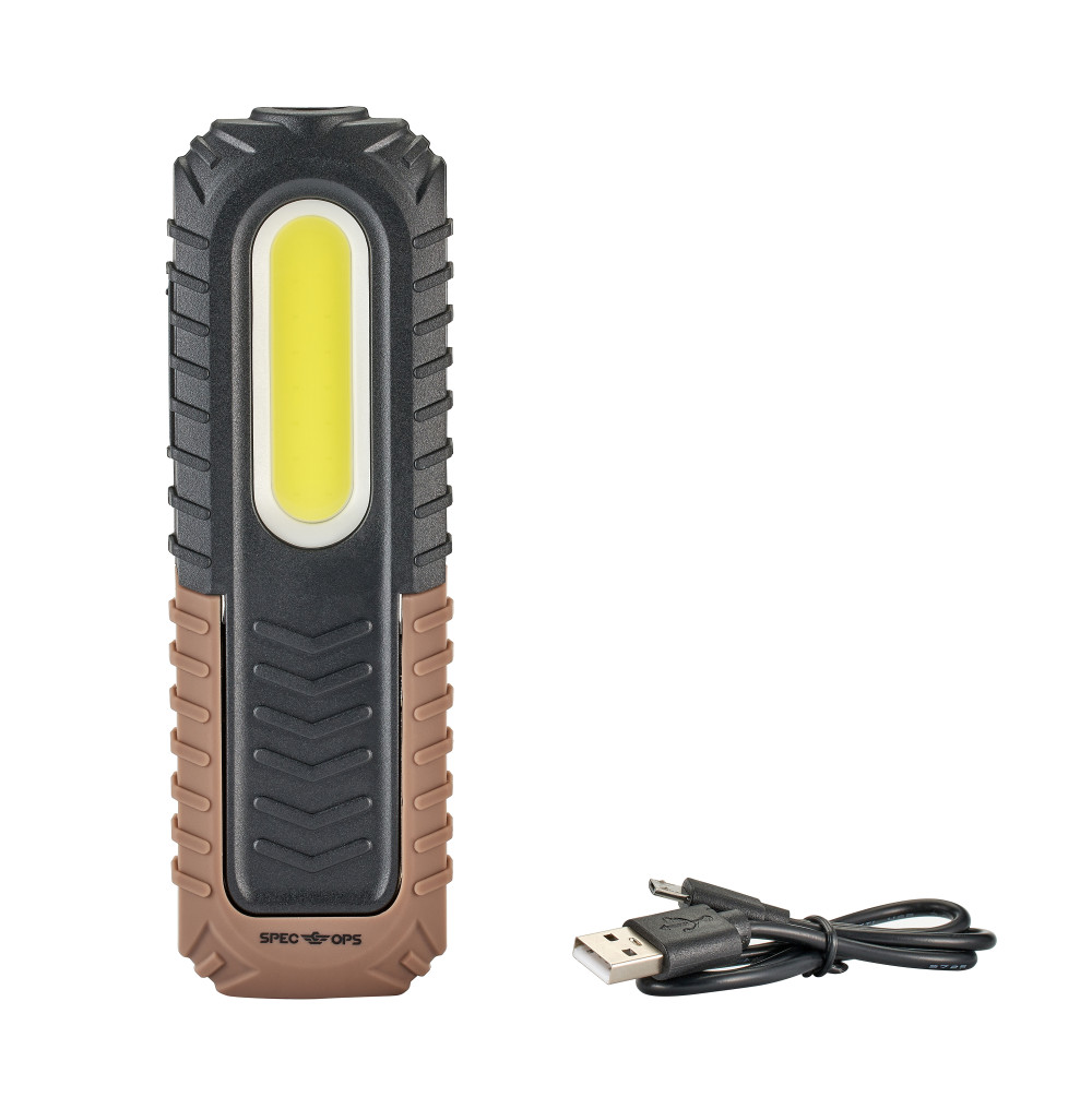 Spec Ops 2″ 1 Rechargeable LED Work Light Flashlight - Ascmtools
