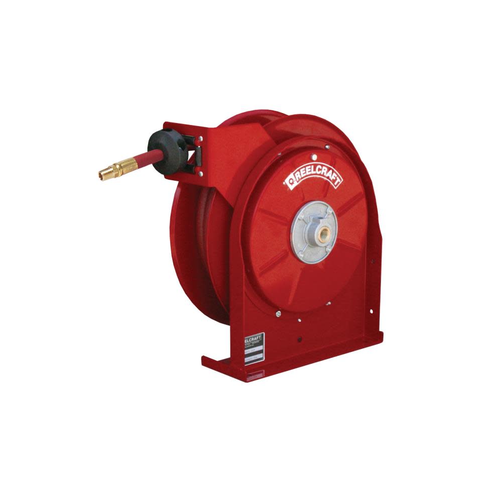 Reelcraft Hose Reel with Hose Steel Series 5000 1/4″ x 50′ - Ascmtools