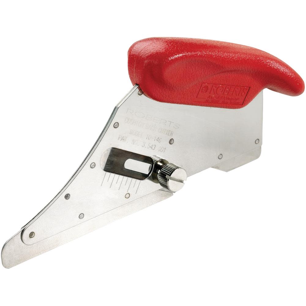 Roberts Cushion Back Carpet Cutter with Adjustable Blade Depth - Ascmtools