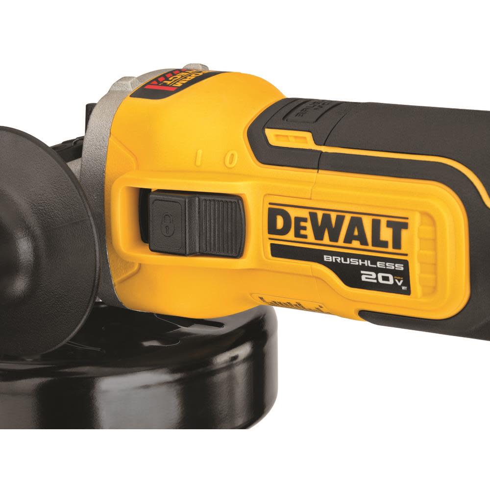 DEWALT 20V MAX XR 4.5″ Angle Grinder with Kickback Brake Bare Tool - Ascmtools