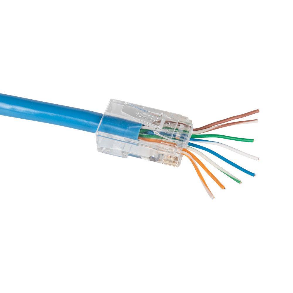 Klein Tools Pass-Thru Data Plug CAT5E 10 Pk - Ascmtools
