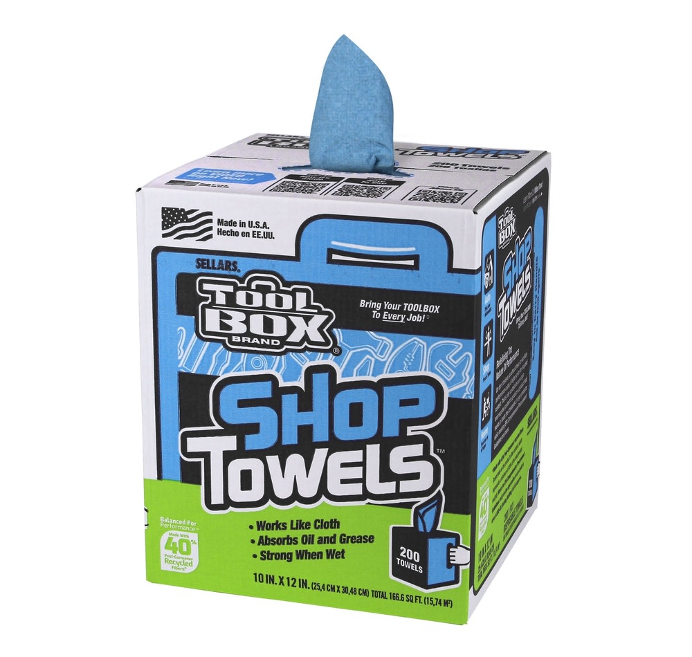 Sellars Blue Shop Towels (200ct) - Ascmtools