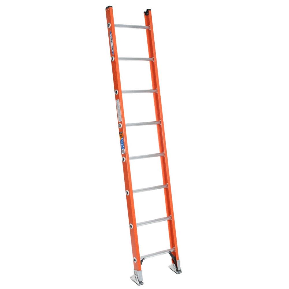 Werner 8 Ft. Type IA Fiberglass Straight Ladder - Ascmtools