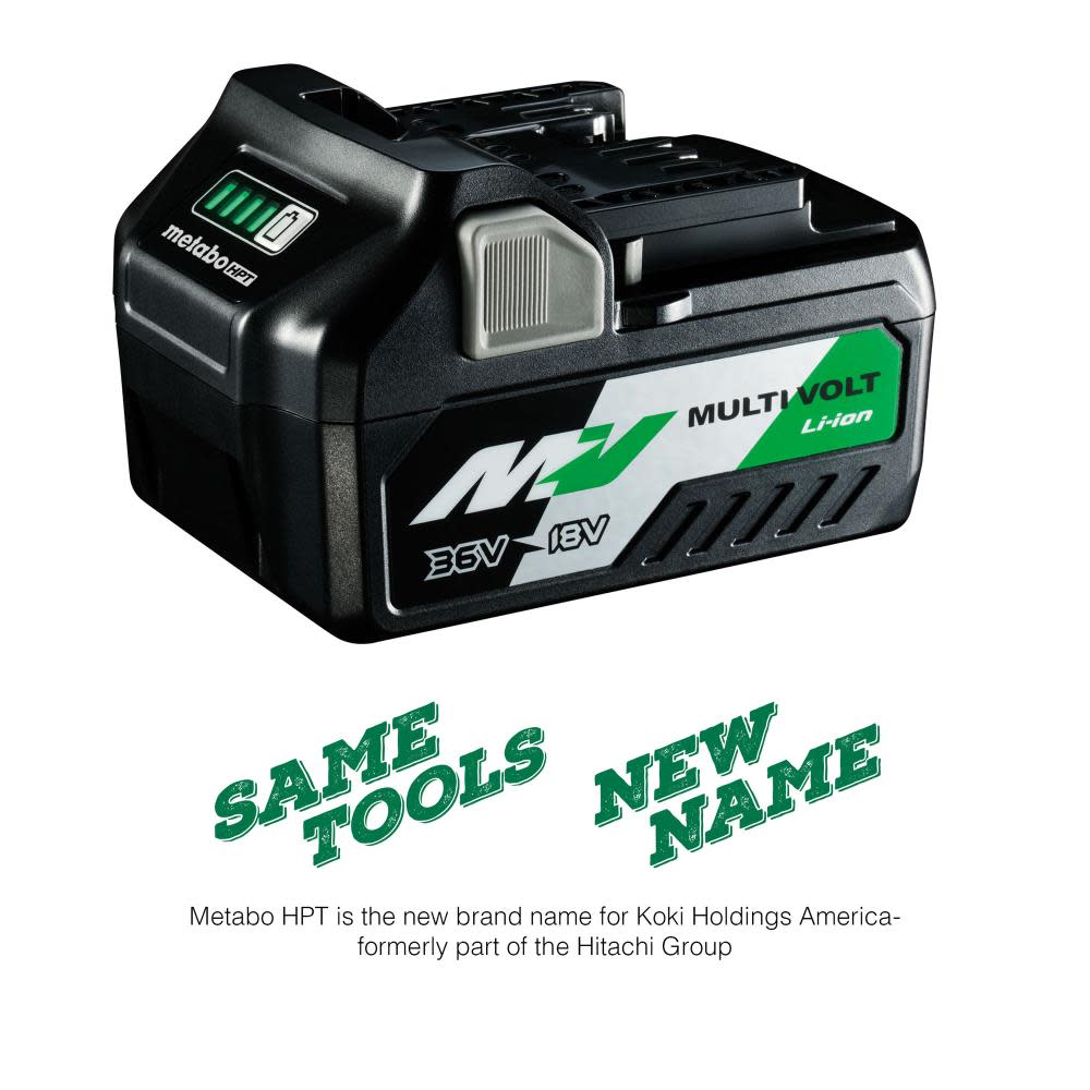 Metabo HPT 36V and 18V MultiVolt Battery (36V 2.5Ah and 18V 5.0Ah) - Ascmtools