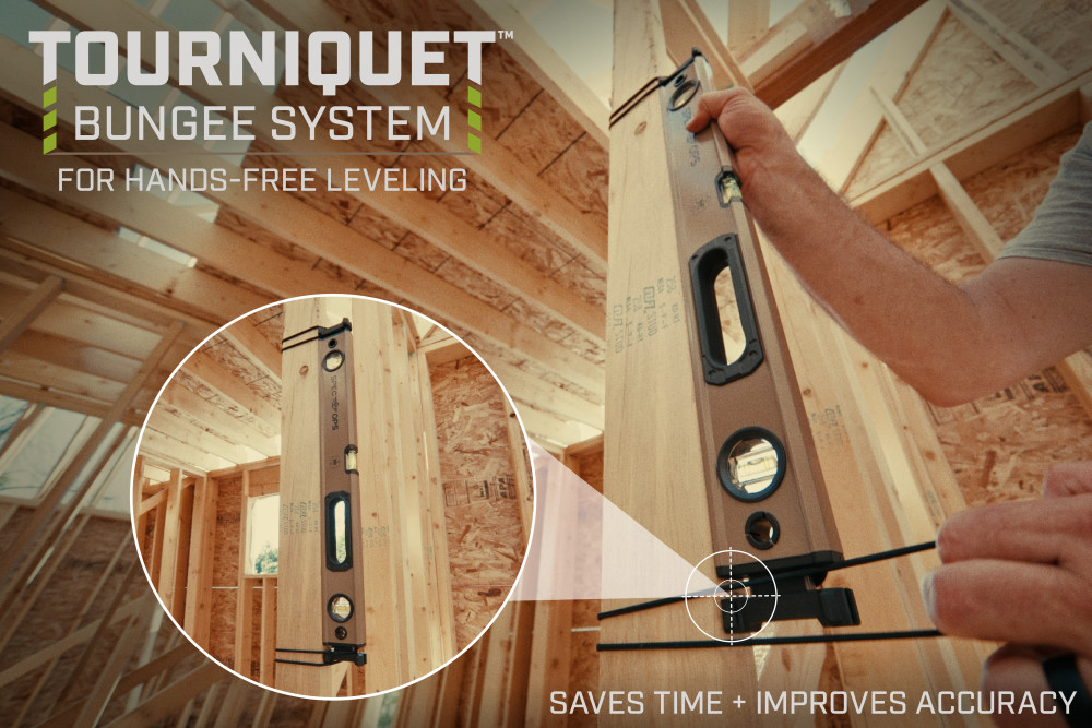 Spec Ops Tools Magnetic Box Beam Level with Bungee 48″ - Ascmtools