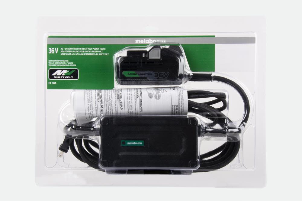 Metabo HPT Multivolt 36V AC/DC Adapter - Ascmtools