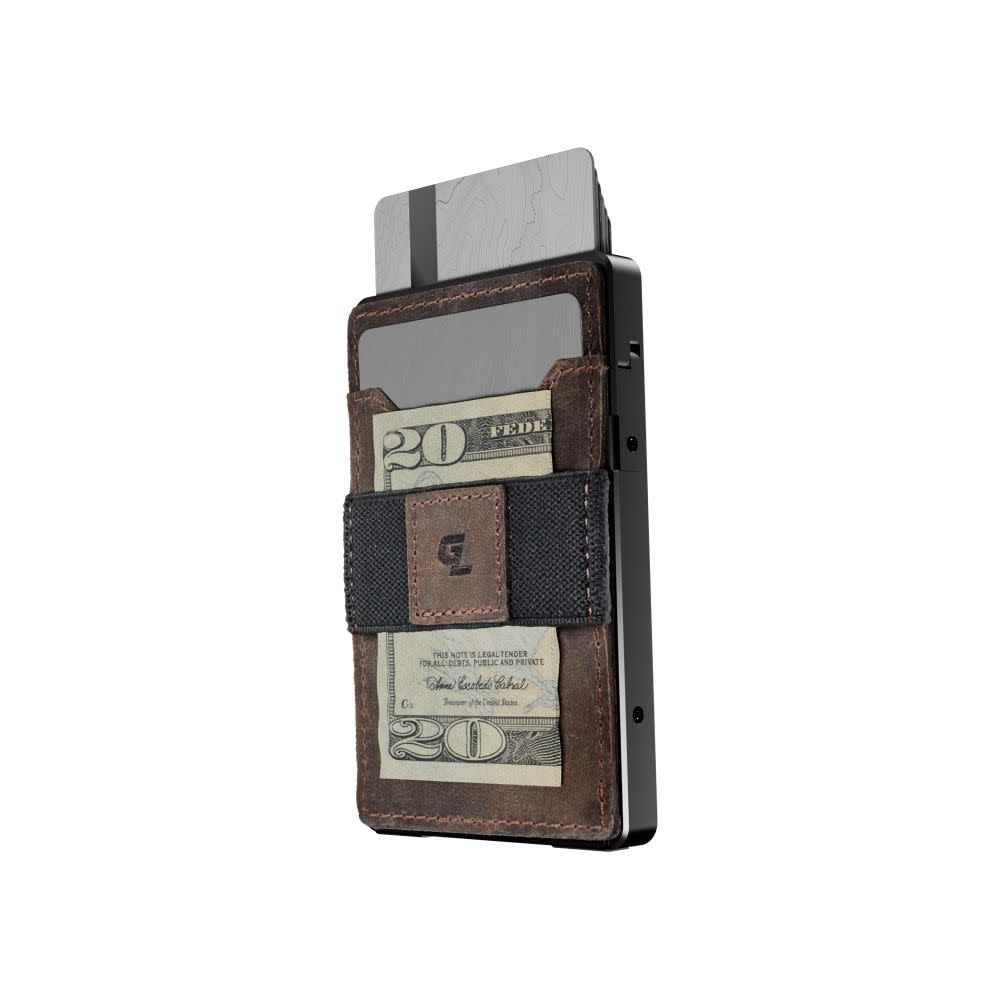 Groove Life Wallet Midnight Black Brown Leather - Ascmtools