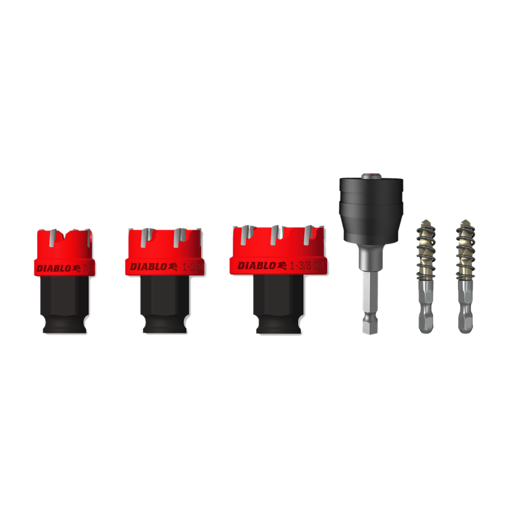 Diablo Tools Steel Demon Carbide Teeth Hole Cutter Set 6pc - Ascmtools