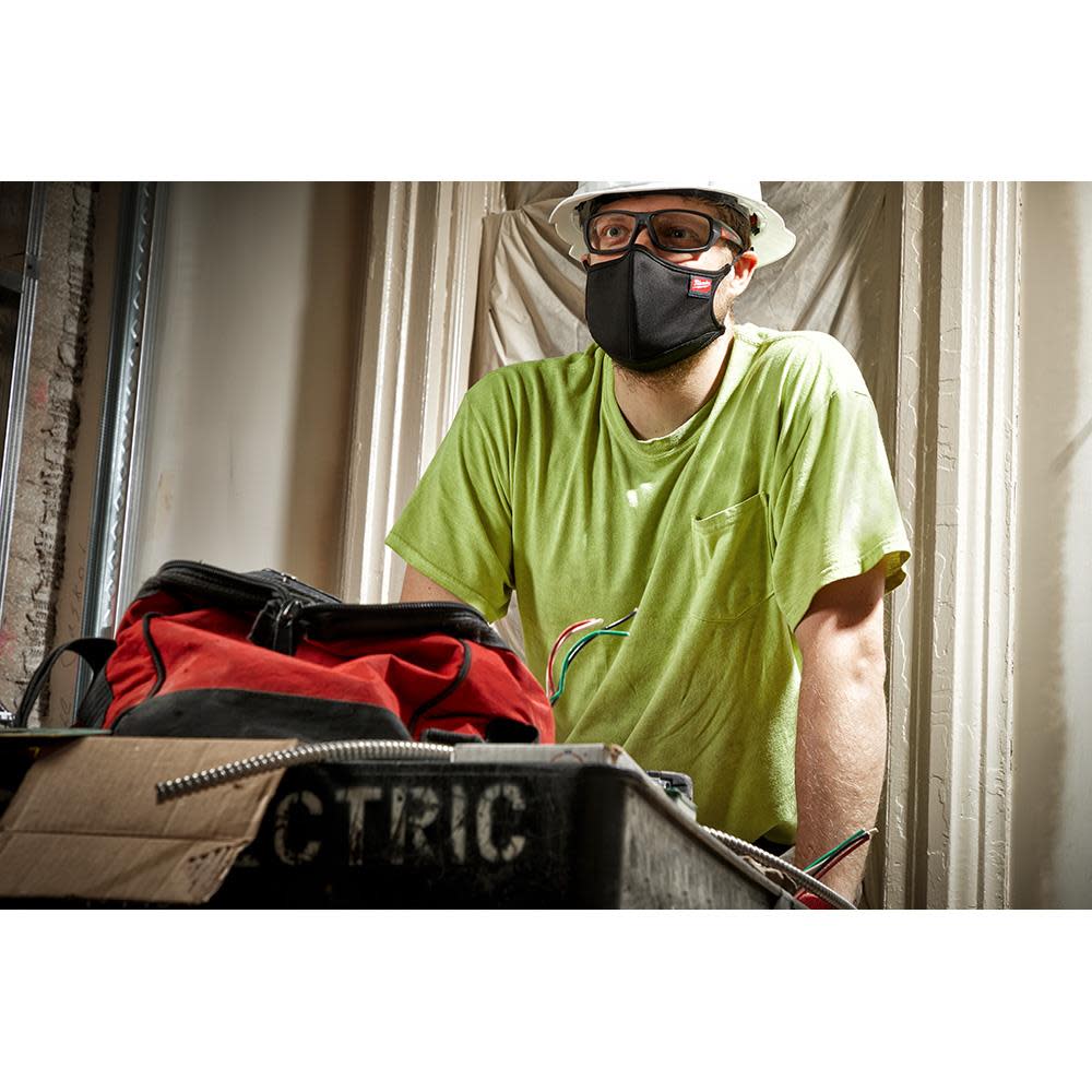 Milwaukee 3PK L/XL 3-Layer Performance Face Mask - Ascmtools