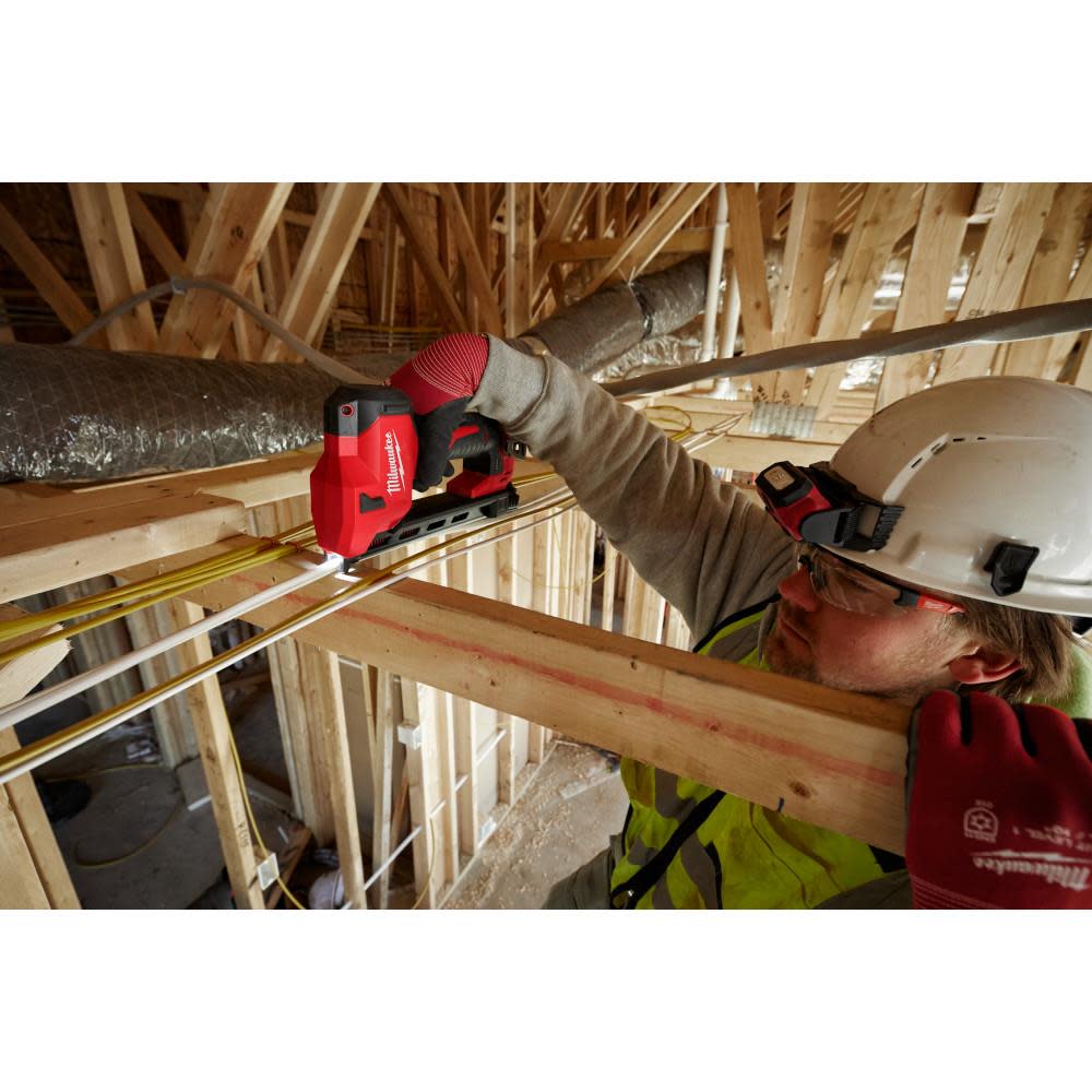 Milwaukee M12 Cable Stapler Bare Tool with 1″ Staples 600qty Bundle - Ascmtools