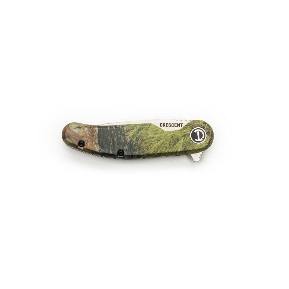 Crescent Wiss Folding Pocket Knife 3 1/4″ Drop Point EDC Camo - Ascmtools